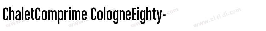 ChaletComprime CologneEighty字体转换
